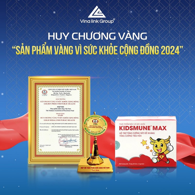 7 sản phẩm của Vinalink Group đạt giải "Sản phẩm vàng vì sức khỏe cộng đồng năm 2024"