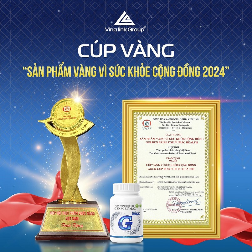 7 sản phẩm của Vinalink Group đạt giải "Sản phẩm vàng vì sức khỏe cộng đồng năm 2024"