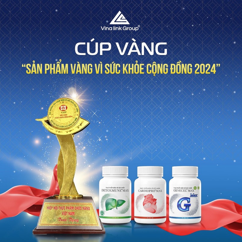 7 sản phẩm của Vinalink Group đạt giải "Sản phẩm vàng vì sức khỏe cộng đồng năm 2024"