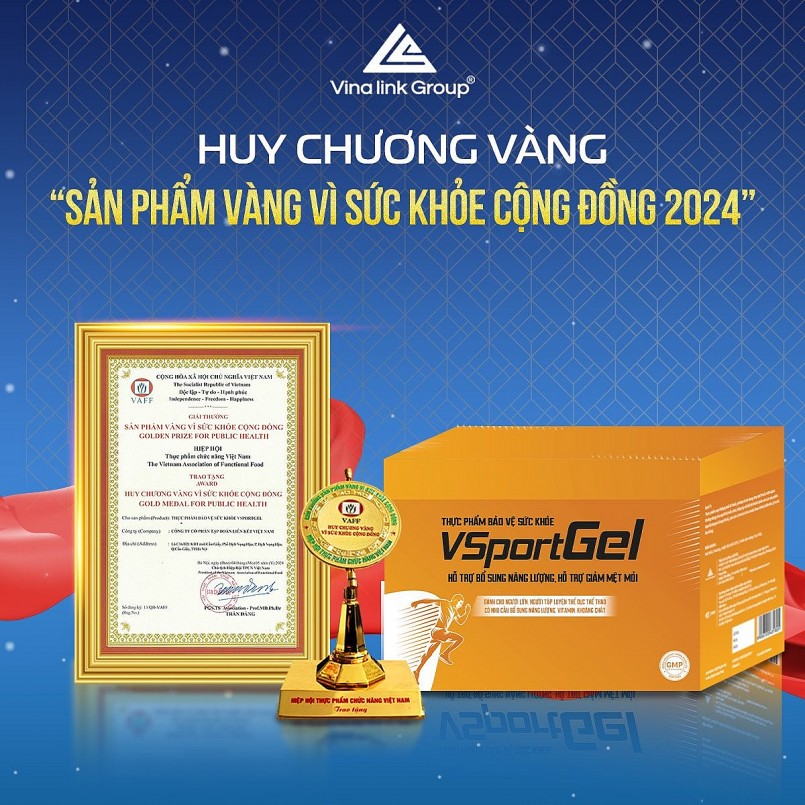 7 sản phẩm của Vinalink Group đạt giải "Sản phẩm vàng vì sức khỏe cộng đồng năm 2024"