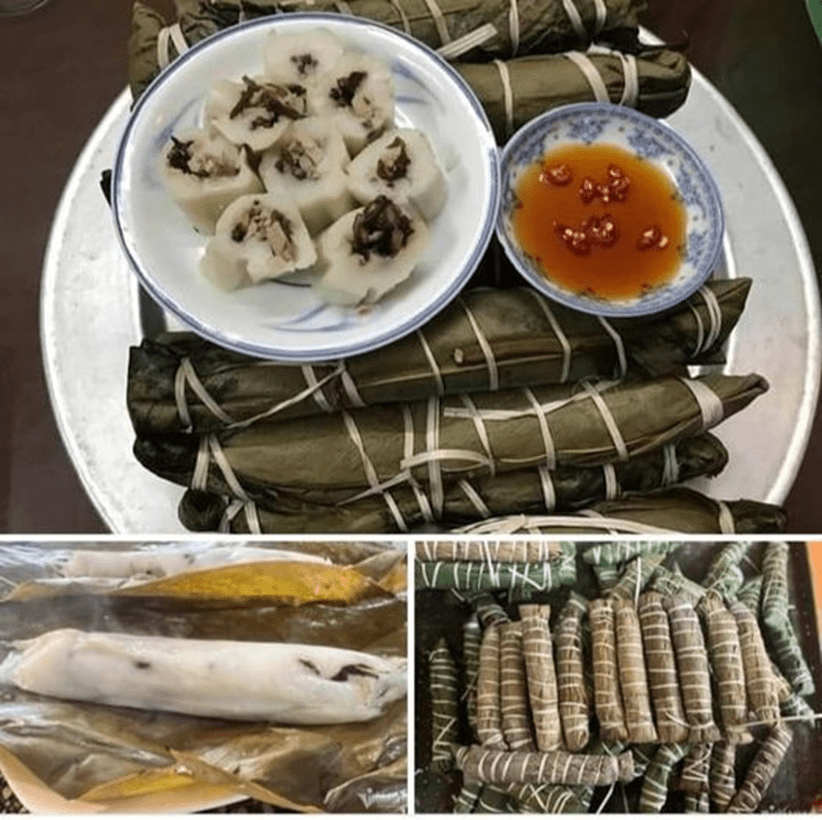 Bánh tẻ Phú Nhi - Sơn Tây sau khi làm xong