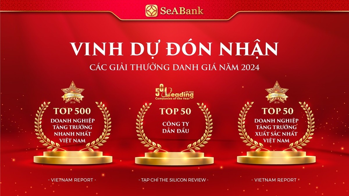 SeABank lần thứ 5 được vinh danh trong Top 500 doanh nghiệp tăng trưởng nhanh nhất Việt Nam