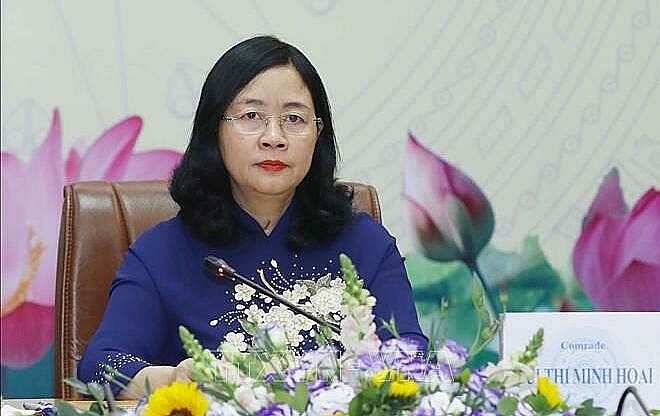 Bà Bùi Thị Minh Hoài - bí thư Trung ương Đảng, trưởng Ban Dân vận Trung ương.