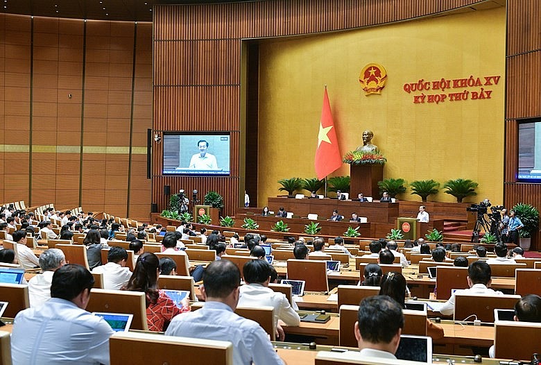 Phó Thủ tướng Chính phủ Lê Minh Khái phát biểu