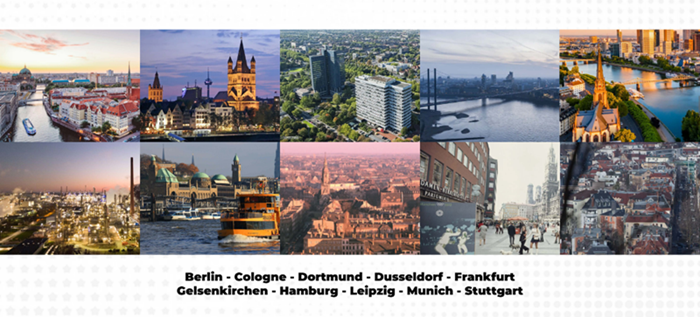 10 thành phố - 10 địa điểm được chọn lựa kỹ lưỡng, thể hiện sự phong phú của nền văn hóa và lịch sử bóng đá Đức.