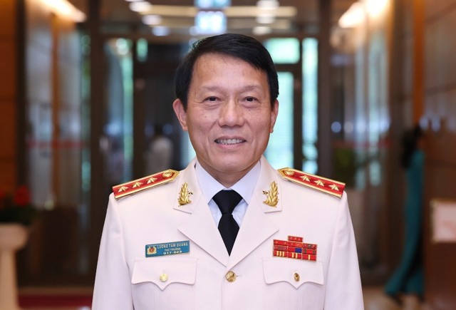 Thượng tướng Lương Tam Quang được Quốc hội biểu quyết tán thành phê chuẩn bổ nhiệm giữ chức Bộ trưởng Bộ Công an.