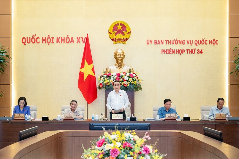 Chủ tịch Quốc hội Trần Thanh Mẫn chủ trì, phát biểu khai mạc phiên họp.