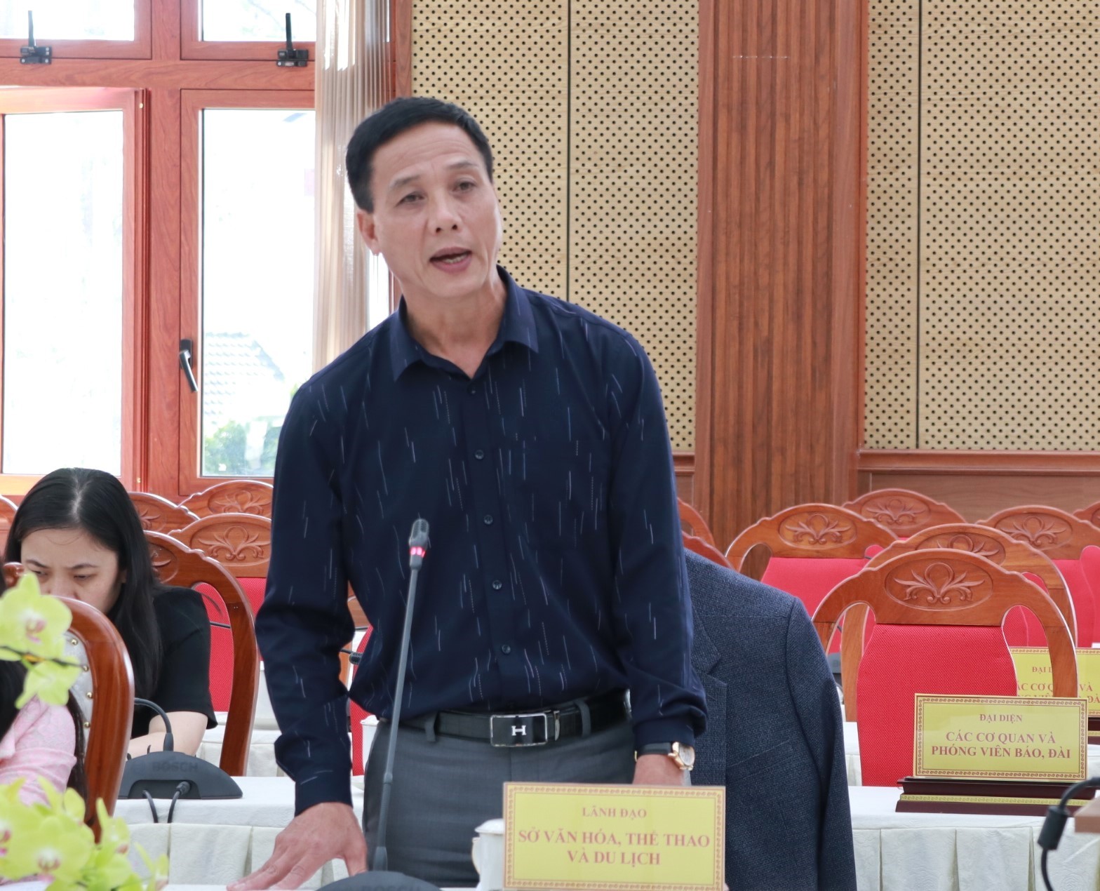 Ông Nguyễn Tiến Hải – Phó Giám đốc Sở VHTT&DL tỉnh Lâm Đồng, cung cấp thông tin cho báo chí.