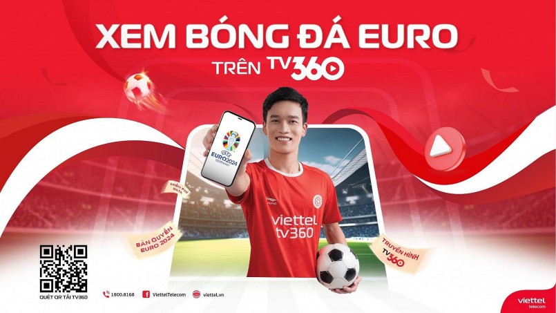 Tv360 công bố phát sóng miễn phí vòng chung kết Euro 2024