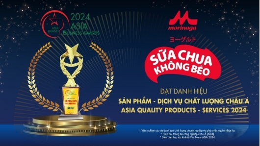 Sữa chua không béo Morinaga xuất sắc giành giải thưởng “Sản phẩm dịch vụ đạt chất lượng châu Á 2024”