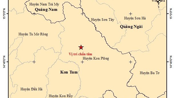 Kon Tum: Liên tiếp xảy ra 4 trận động đất