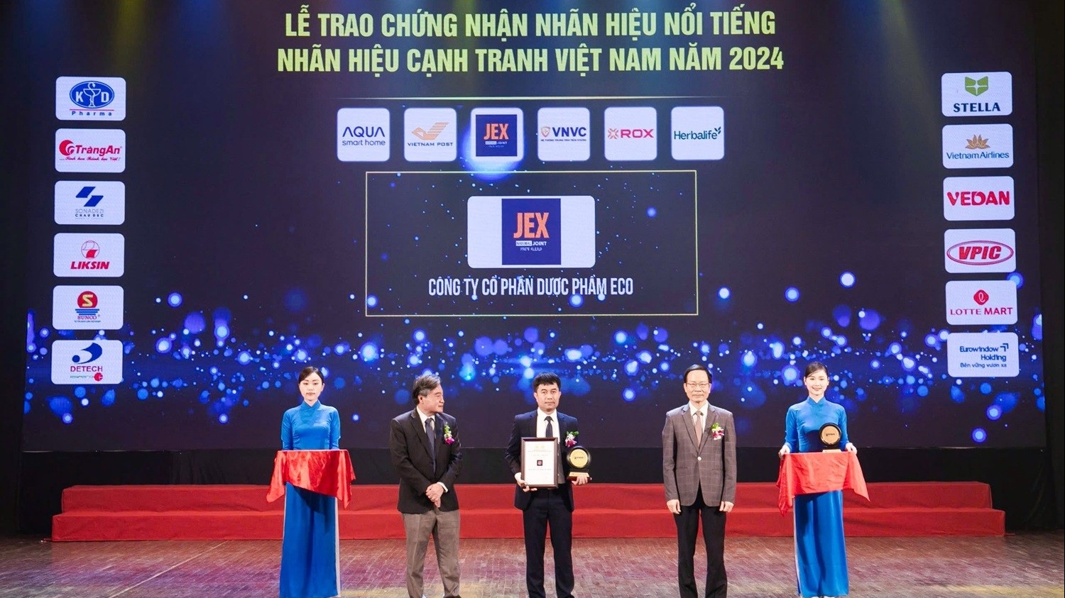 JEX đạt Top 10 Nhãn hiệu nổi tiếng Việt Nam năm 2024