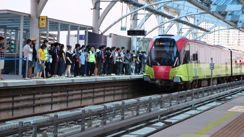 66.078 lượt khách trải nghiệm metro Nhổn-Cầu Giấy trong ngày 10/8