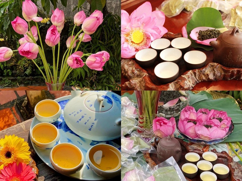 Tinh hoa văn hóa Việt trong tách trà sen Tây Hồ