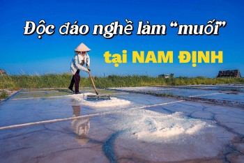 Độc đáo nghề làm muối ở Bạch Long