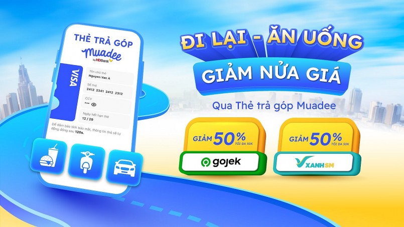 Thanh toán bằng Muadee trên Gojek, Xanh SM: Giảm nửa giá, trả góp thả ga cho đơn hàng từ 50.000 đồng