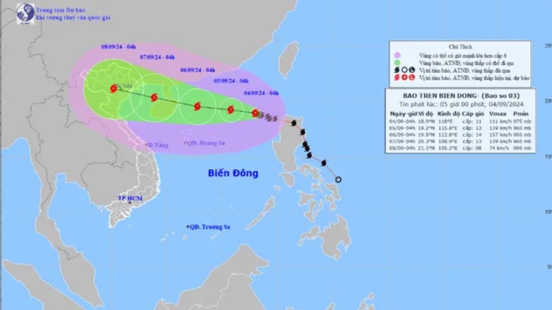 Thủ tướng chỉ đạo khẩn trương ứng phó bão số 3