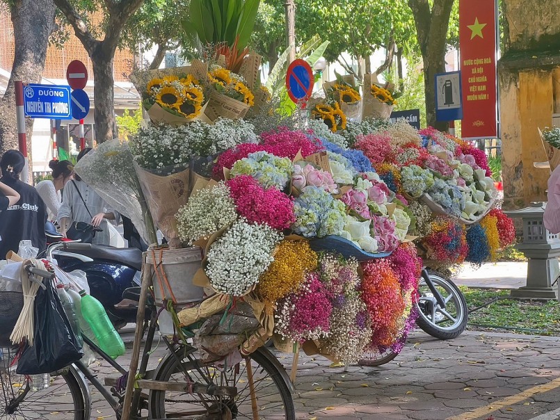 Mặc cho thời tiết nắng nóng, phố Phan Đình Phùng vẫn hút hồn các 'nàng thơ'