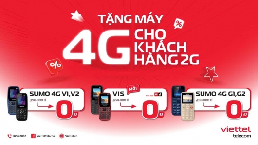 Viettel hỗ trợ chuyển đổi máy 4G miễn phí cho toàn bộ khách hàng