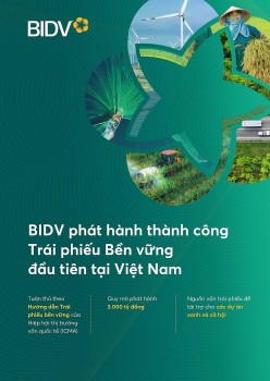 BIDV phát hành thành công 3.000 tỷ đồng Trái phiếu bền vững