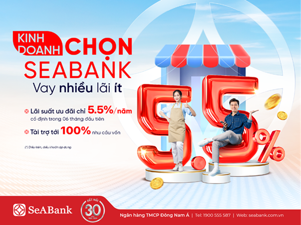 SeABank dành 5.000 tỷ đồng cho vay khách hàng cá nhân bổ sung vốn kinh doanh