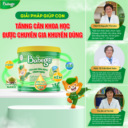 Sữa non thảo dược chùm ngây Babego được chuyên gia dinh dưỡng đầu ngành khuyên dùng