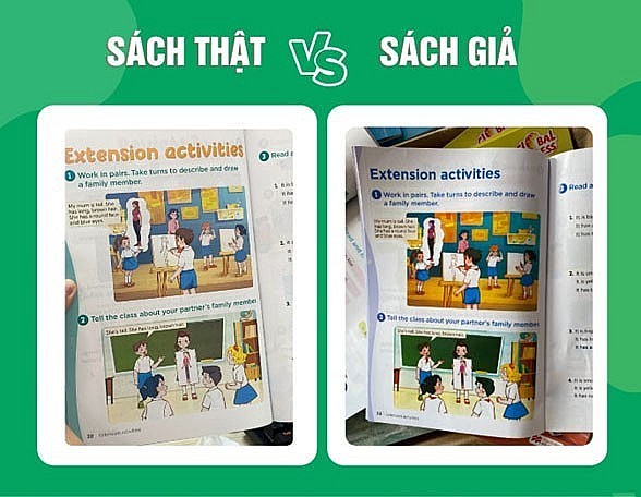 Cách phân biệt sách giáo khoa thật với sách giả?