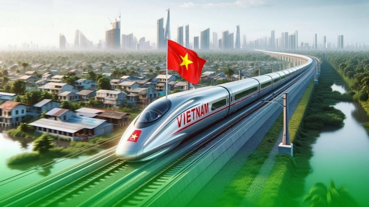 Đường sắt tốc độ cao Bắc-Nam có độ dài khoảng 1541 km với tổng mức đầu tư hơn 67 tỷ USD.