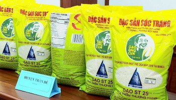 Sản phẩm gạo thơm ST25 được phân hạng OCOP 5 sao