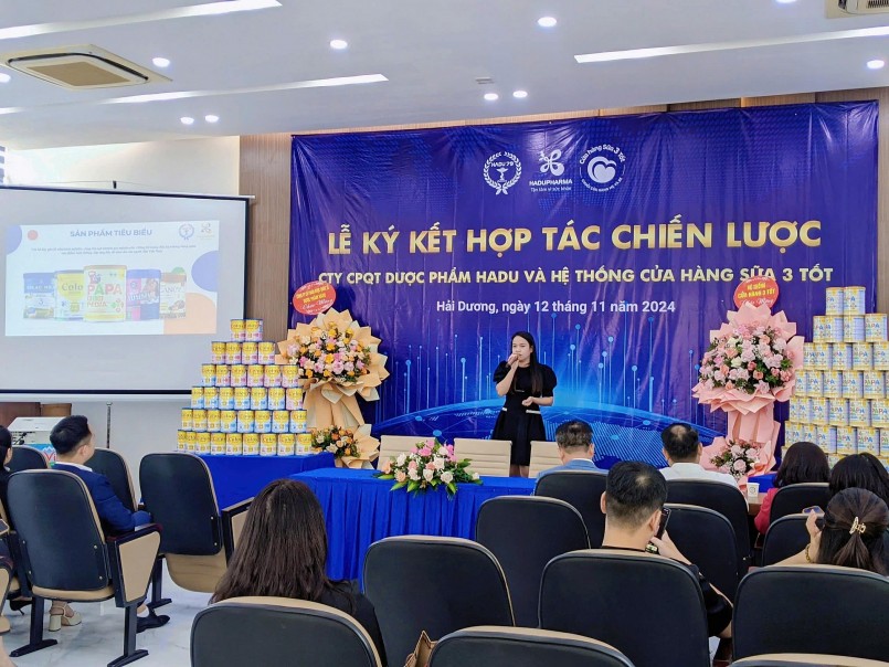 Hadu Pharma lấy cam kết chất lượng sản phẩm ký hợp tác chiến lược với Hệ thống Sữa 3 Tốt