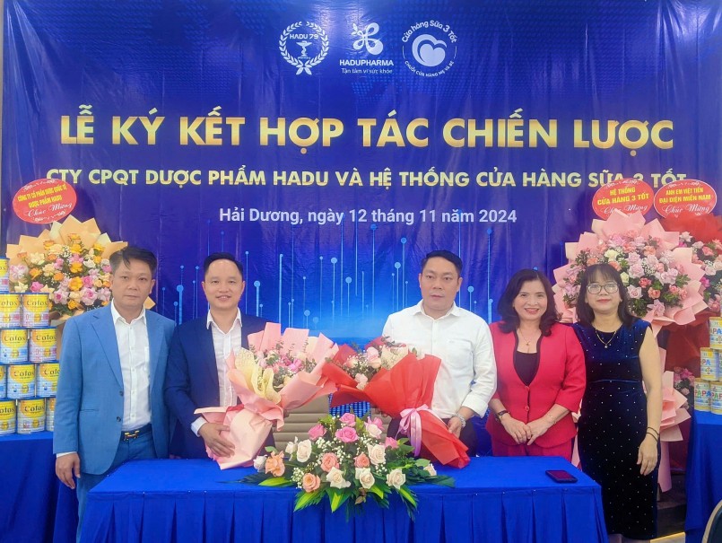 Hadu Pharma lấy cam kết chất lượng sản phẩm ký hợp tác chiến lược với Hệ thống Sữa 3 Tốt