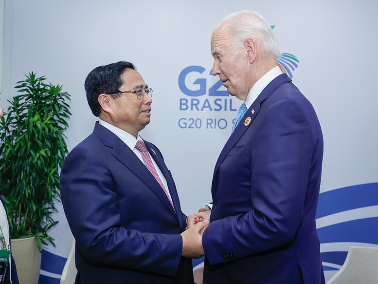 Thủ tướng Phạm Minh Chính gặp Tổng thống Hoa Kỳ Joe Biden - Ảnh: VGP