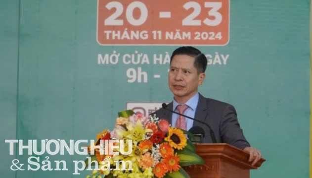 Giám đốc Trung tâm Xúc tiến thương mại Nông nghiệp, ông Nguyễn Minh Tiến phát biểu tại Hội chợ triển lãm Nông nghiệp Quốc tế AgroViet 2024: Tính đến thời điểm hiện tại, xuất khẩu nông sản của Việt Nam đã đến được trên 200 quốc gia, vùng lãnh thổ, đạt kim ngạch năm 2023 là 53,53 tỷ USD.