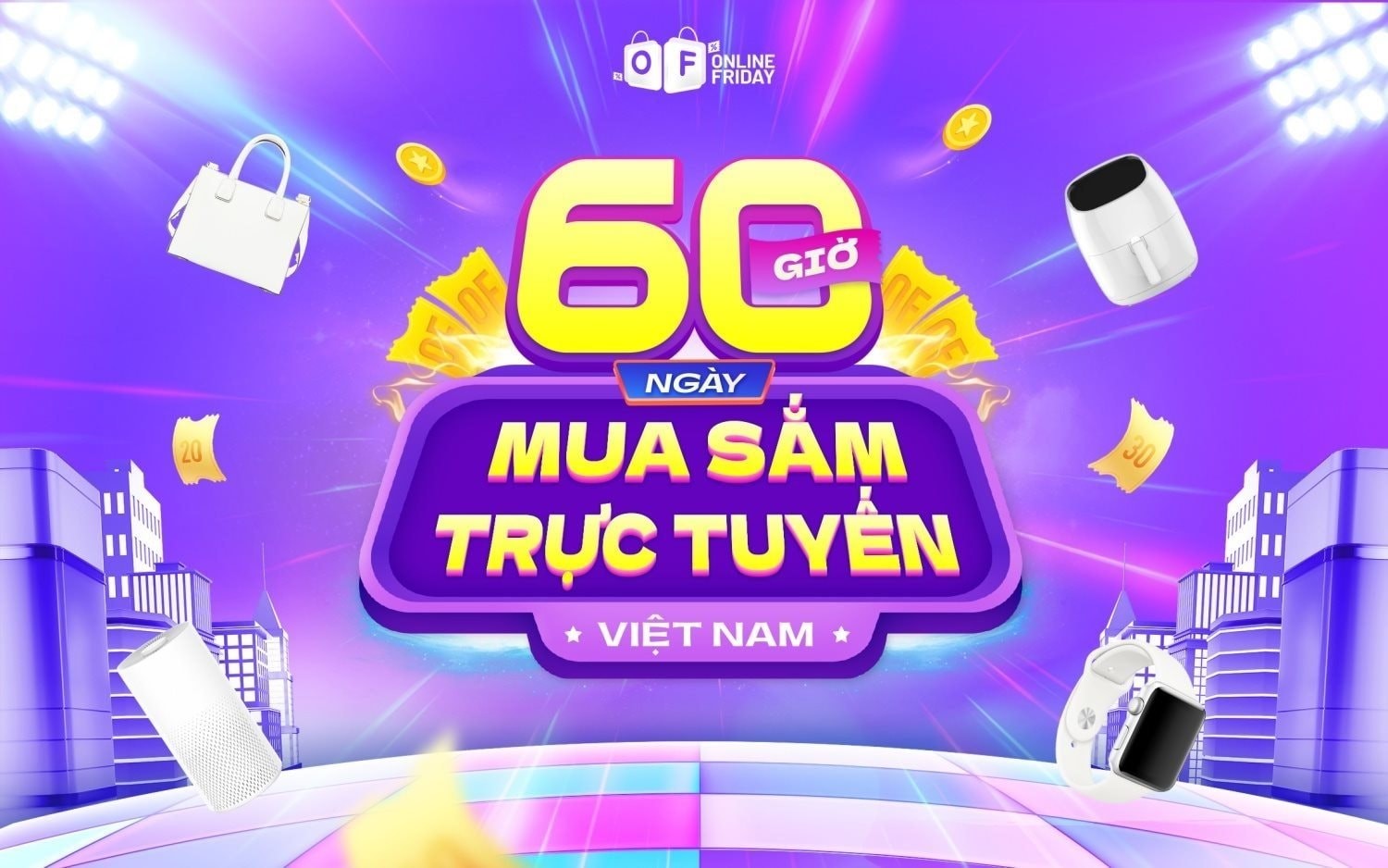 Online Friday sẽ bắt đầu từ 0 giờ ngày 29-11 đến 12 giờ ngày 1-12.