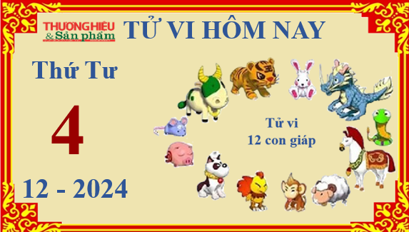 Xem chi tiết tử vi hôm nay Thứ Tư ngày 4/12/2024: Thân công việc thuận lợi, Thìn gặp khó khăn