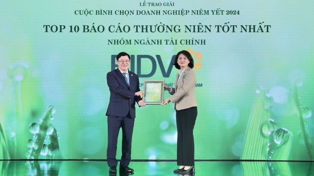 BIDV nhận giải thưởng “Top 10 Báo cáo thường niên tốt nhất – Nhóm ngành tài chính”