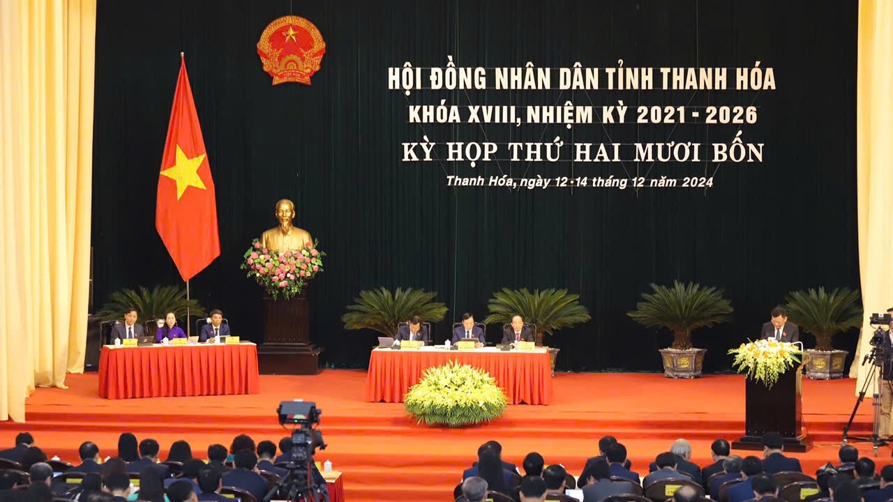 Khai mạc Kỳ họp thứ 24, HĐND tỉnh Thanh Hóa khóa XVIII