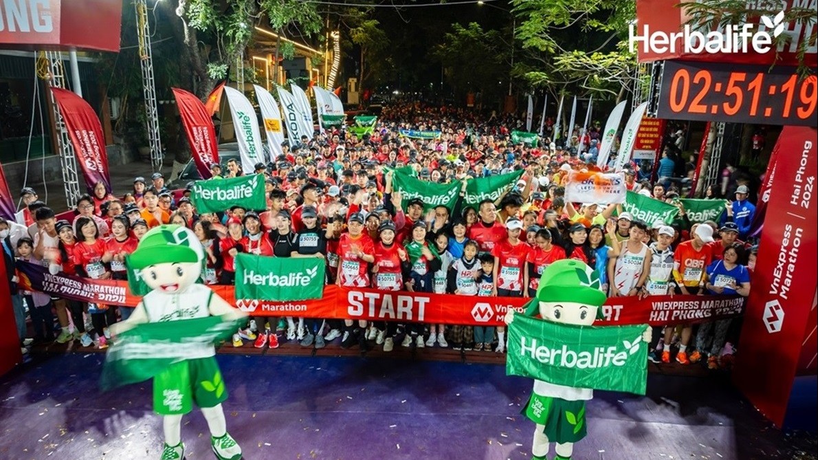 Herbalife Việt Nam hân hạnh đồng hành cùng VnExpress Marathon Hải Phòng 2024