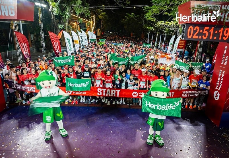 Herbalife Việt Nam hân hạnh đồng hành cùng VnExpress Marathon Hải Phòng 2024