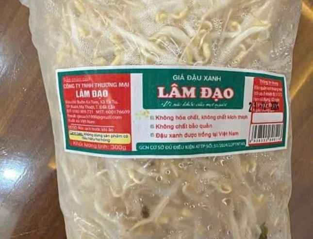 Giá đỗ Lâm Đạo bán trong Bách Hoá Xanh - Ảnh: Bách Hoá Xanh