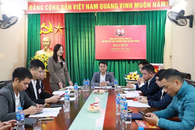 Đại hội Chi bộ Tạp chí Thương hiệu và Sản phẩm nhiệm kỳ 2025-2027