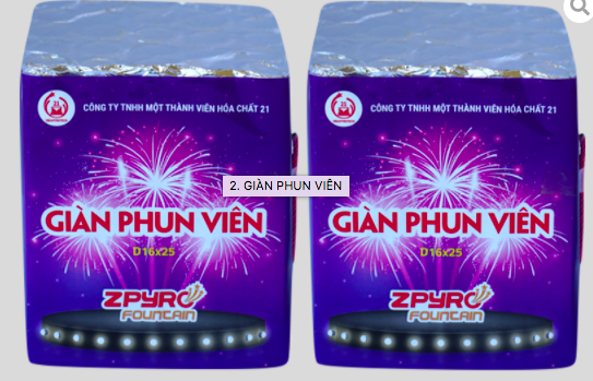 Giàn phun viên do nhà máy Z121 sản xuất. Ảnh chụp màn hình.