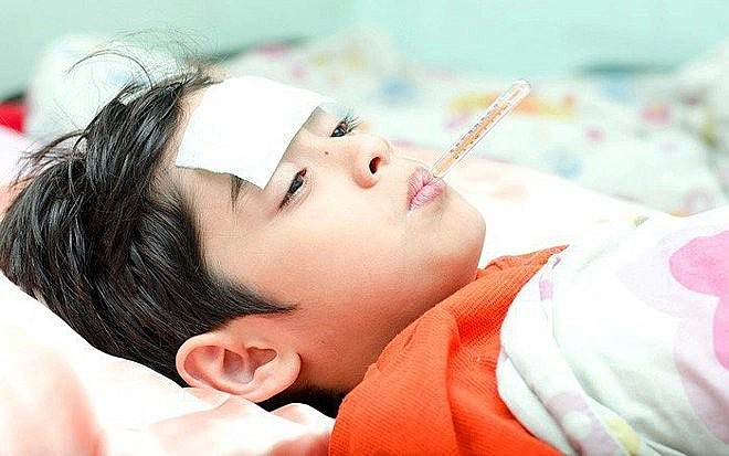 Trẻ em có nguy cơ mắc cúm cao.