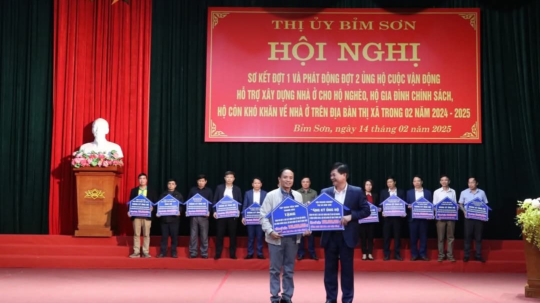 Bỉm Sơn (Thanh Hóa): Phấn đấu vận động được trên 3 tỷ đồng xây dựng nhà ở cho hộ nghèo, gia đình chính sách