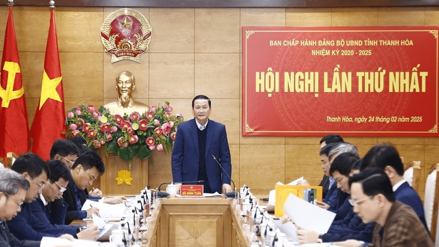 Hội nghị lần thứ nhất Ban Chấp hành Đảng bộ UBND tỉnh Thanh Hóa, nhiệm kỳ 2020-2025