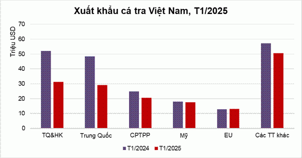 CPTPP là khối thị trường đứng thứ 2 nhập khẩu cá tra của Việt Nam