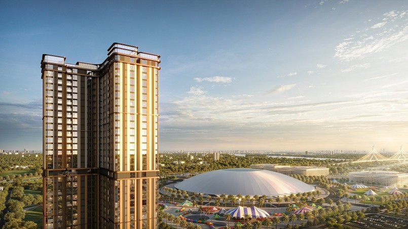 The Cosmopolitan sở hữu vị trí tâm điểm thương mại trong đại đô thị Global Gate