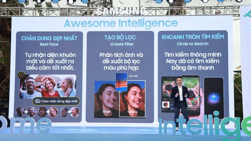 Samsung Galaxy A series ra mắt, kế thừa AI từ điện thoại cao cấp