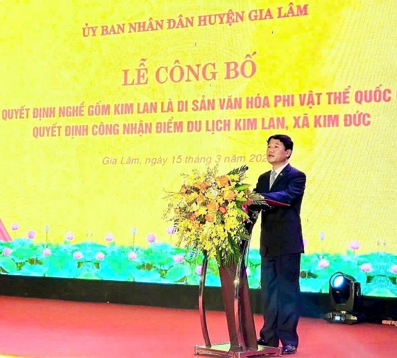 Công nhận nghề gốm Kim Lan là Di sản văn hóa phi vật thể Quốc gia