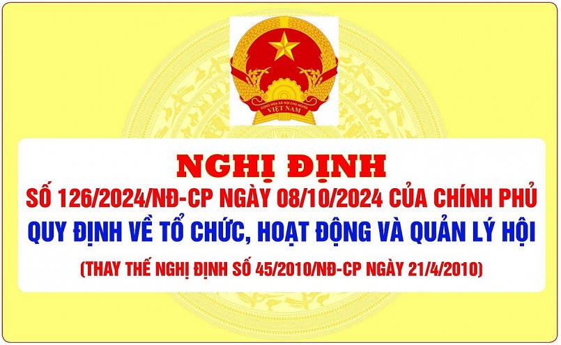 Một số nội dung cơ bản và mới của Nghị định 126/2024/NĐ-CP về tổ chức, hoạt động và quản lý Hội